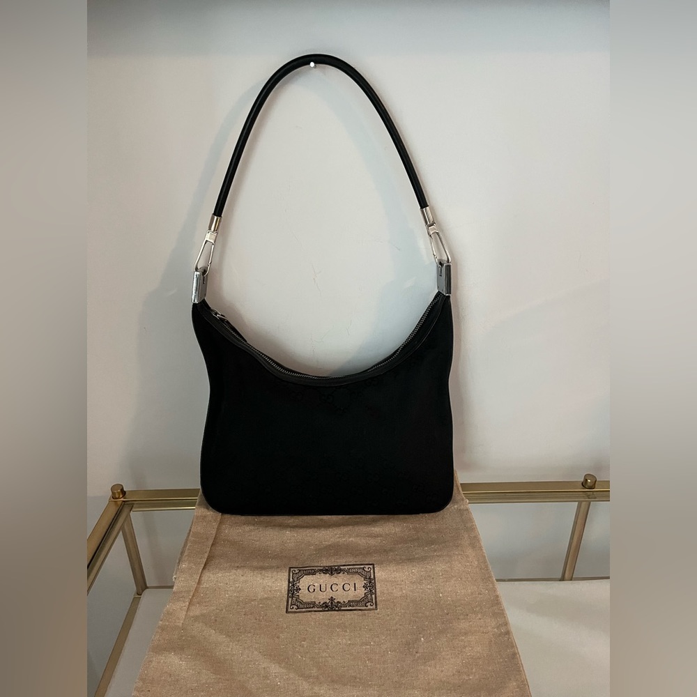 Authentic Gucci GG Canvas Shoulder Bag